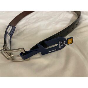 George Reversible Leather Belt Black/Brown Size 36 For Men